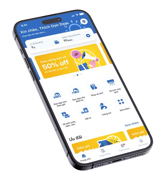 trải nghiệm dịch vụ dọn nhà